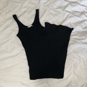 H&M Long Black Ribbed Dress - Bodycon **FREE WITH PURCHASE OVER $80**